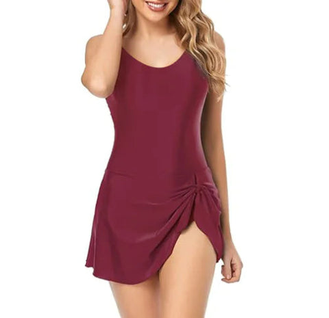 Women's Push-Up Slimming Swimsuit Dress Frugal Finds Galore