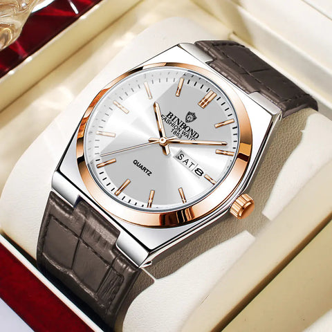Men's Slim Quartz Business Watch Frugal Finds Galore