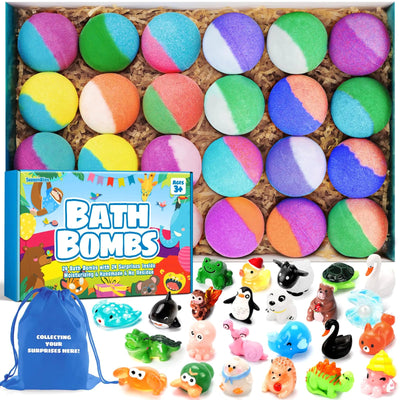 Bath Bombs with Surprise Inside24 Pack Frugal Finds Galore