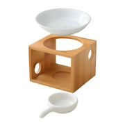 Bamboo Aroma Diffuser and Candle Holder for Home Frugal Finds Galore
