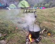 Outdoor Camping Tripod for Cooking and Fire Setup Frugal Finds Galore