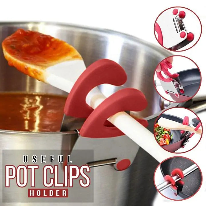 Pot Clips Spatula Holder