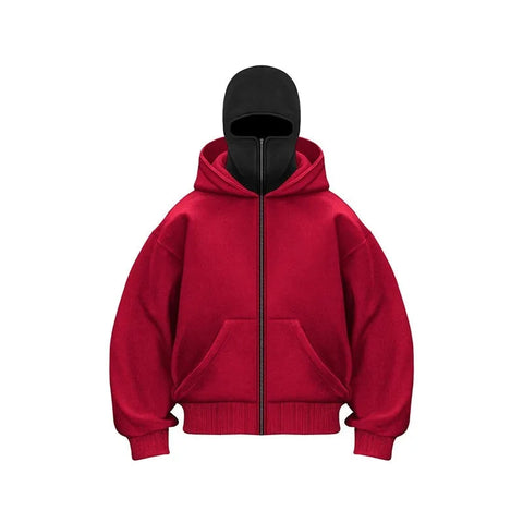Fleece-lined Double Hooded Sweater Frugal Finds Galore