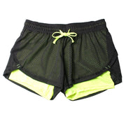 Women's Yoga Fitness Shorts: Elastic Running Leggings with Breathable Mesh Panels Frugal Finds Galore