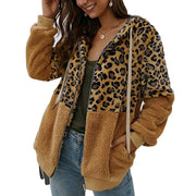 Soft Leopard PrintFur Hoodie Coat Frugal Finds Galore