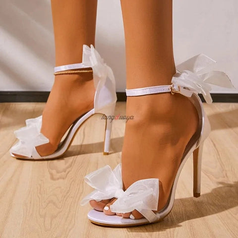 Silk Stiletto High Heels Frugal Finds Galore