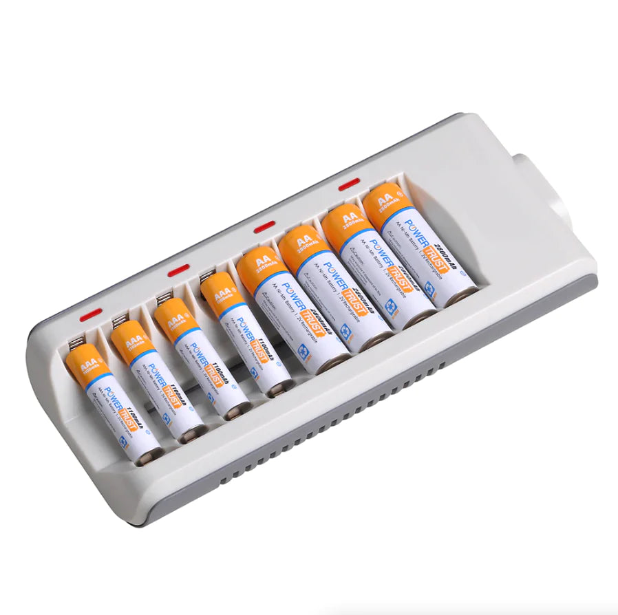 8 Slot Battery Charger