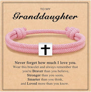 Milan Rope Braided Cross Bracelet Frugal Finds Galore