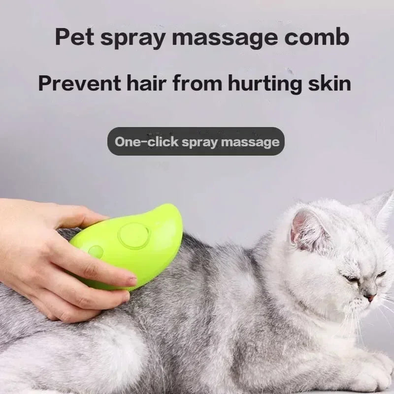 3-in-1 Electric Spray Cat Hair Brush