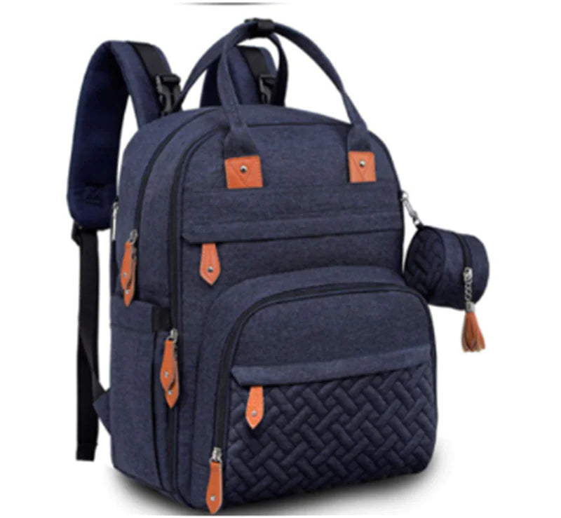 Spacious Double-Shoulder Diaper Bag