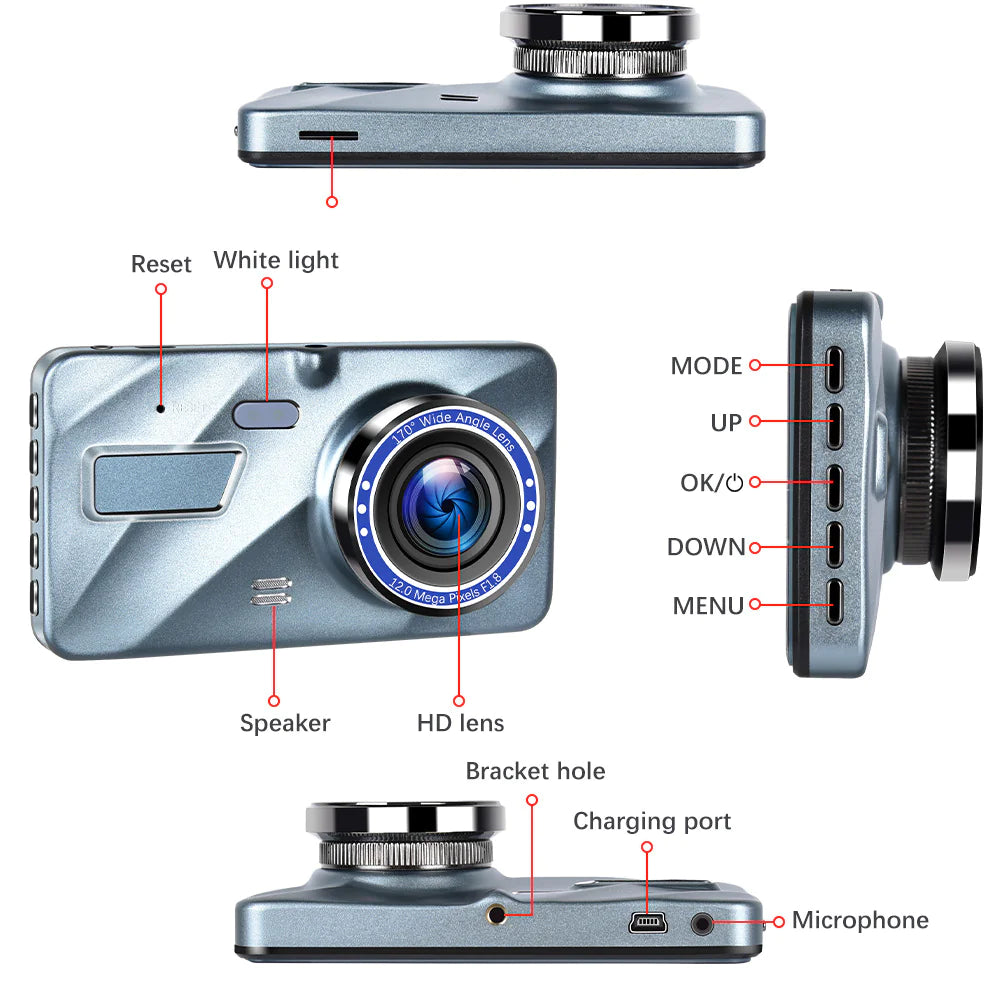 Touch Screen Dash Cam 4"