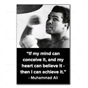 Inspirational Boxing Quote Canvas Wall Art Frugal Finds Galore