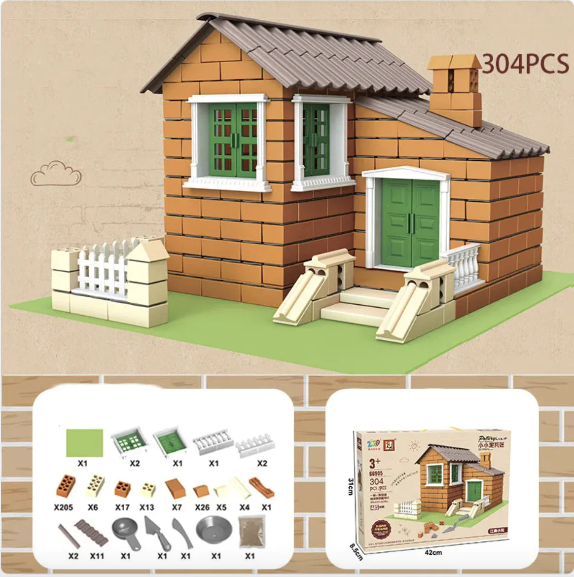 Build A House Bricks Toy