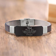 Customizable Stainless Steel BEST DAD Bracelets Frugal Finds Galore