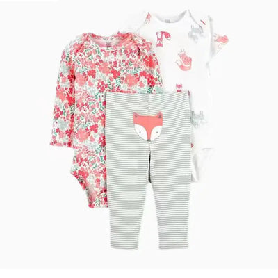 Spring Autumn Baby Clothing Set - 3 Pieces for Infants Frugal Finds Galore
