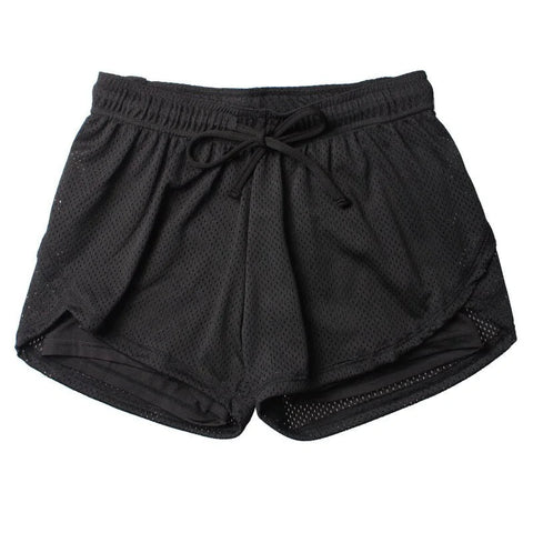 Women's Yoga Fitness Shorts: Elastic Running Leggings with Breathable Mesh Panels Frugal Finds Galore
