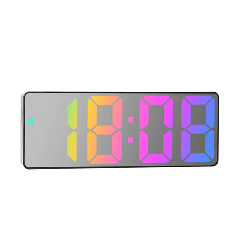 Colorful Big Screen LED Bedside Alarm Clock Frugal Finds Galore