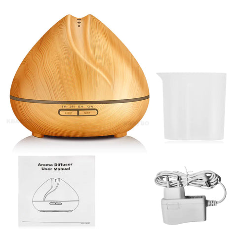 Wood Grain Humidifier with Essential Oil Diffuser Frugal Finds Galore