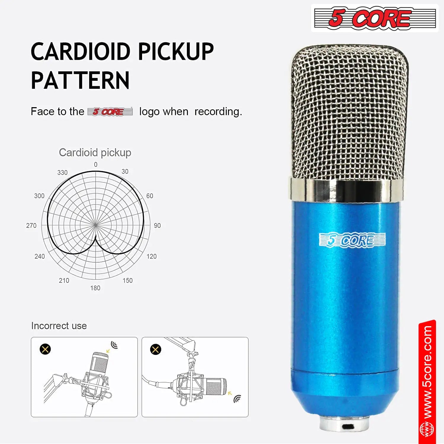 Podcast Professional Condenser Cardioid Mic