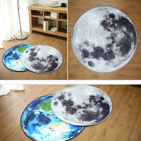 Creative Moon Earth Round Rug Frugal Finds Galore