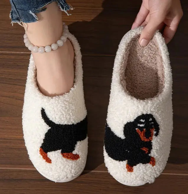 Double Fight Cartoon Cotton Slippers