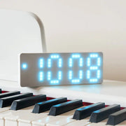 Fresh White Surface Simple Style Student Alarm Clock Frugal Finds Galore