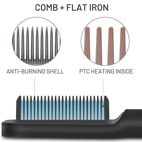 Negative Ion Hair Straightener Styling Comb Frugal Finds Galore