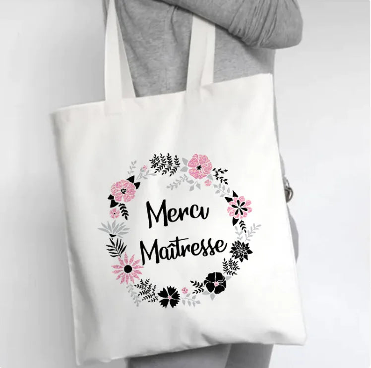 Fleur Canvas Tote Bag