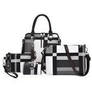Fashion Retro Stitching Women's Handbag Purse Set Frugal Finds Galore