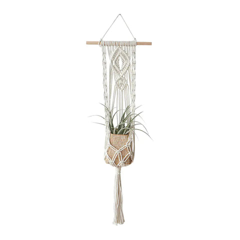 Handwoven Bohemian Plant Hanging Basket Frugal Finds Galore