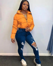 Fringed Ripped Split Jeans Frugal Finds Galore