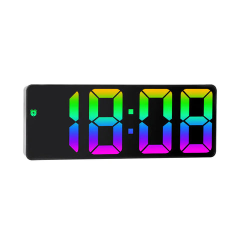 Colorful Big Screen LED Bedside Alarm Clock Frugal Finds Galore