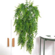 Artificial Hanging Fern Plant Decor Frugal Finds Galore