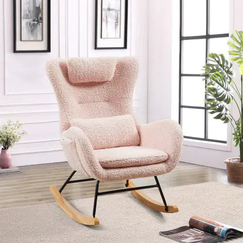 Modern Rocking Chair with High Backrest Frugal Finds Galore