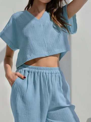2 Piece Set Loose Pajamas for Women Frugal Finds Galore