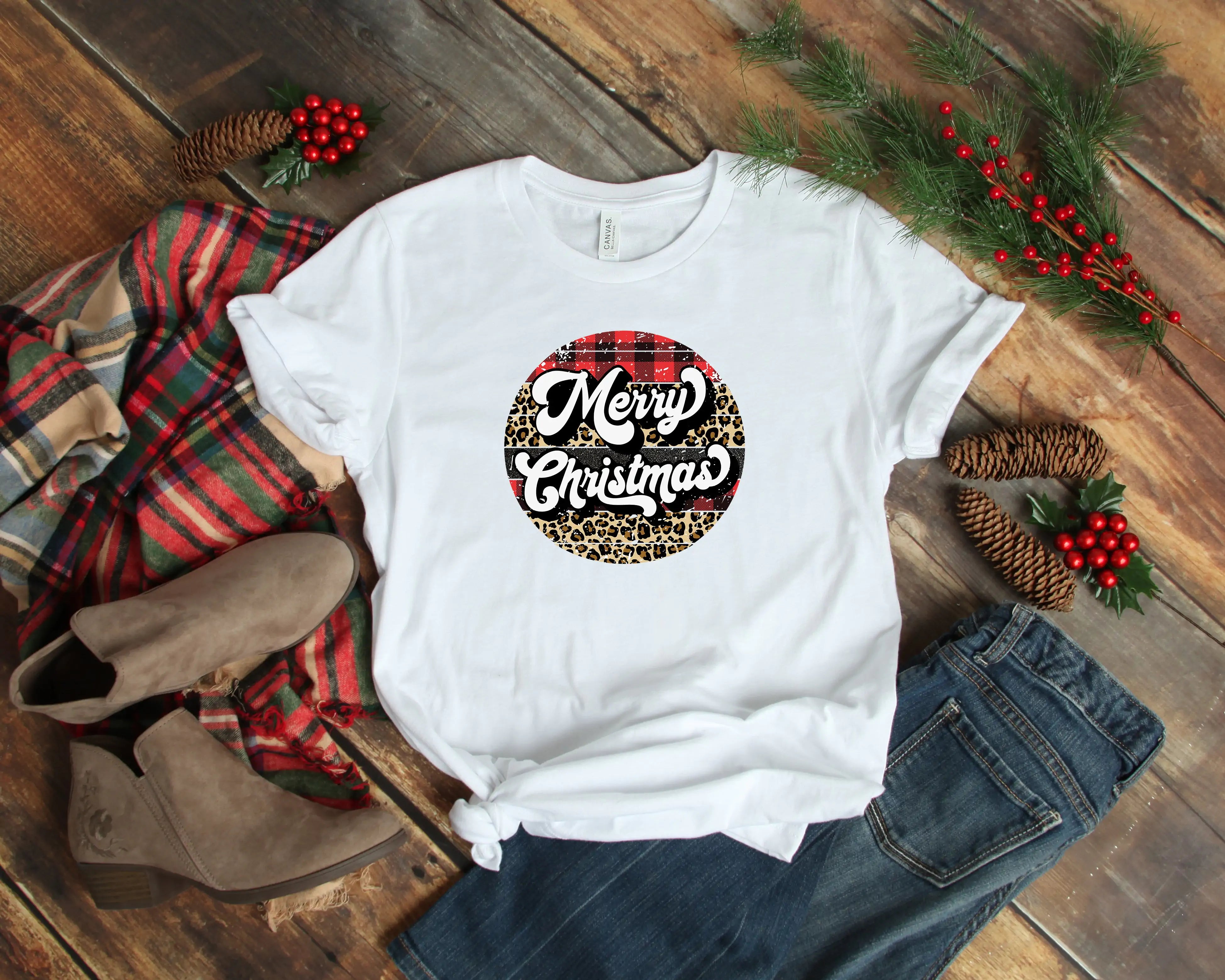 Retro Merry Christmas Shirt