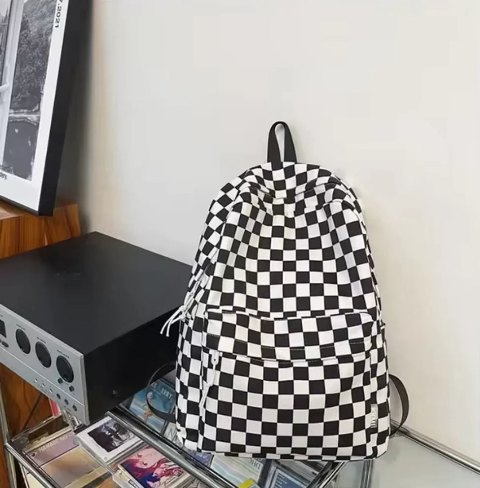 Checkered Color Backpack