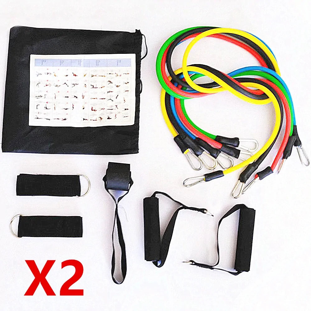 17-Piece Latex Resistance Bands