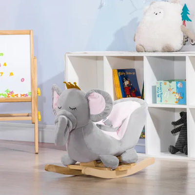 Baby Elephant Wooden Rocking Chair Frugal Finds Galore