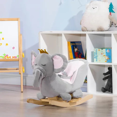 Baby Elephant Wooden Rocking Chair Frugal Finds Galore