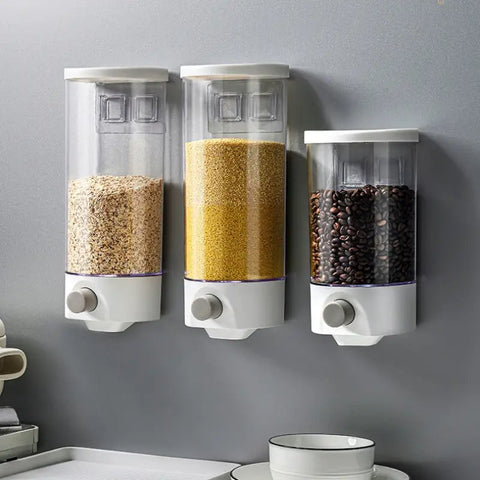 Wall-Mounted Food Storage Container and Cereal Dispenser Frugal Finds Galore