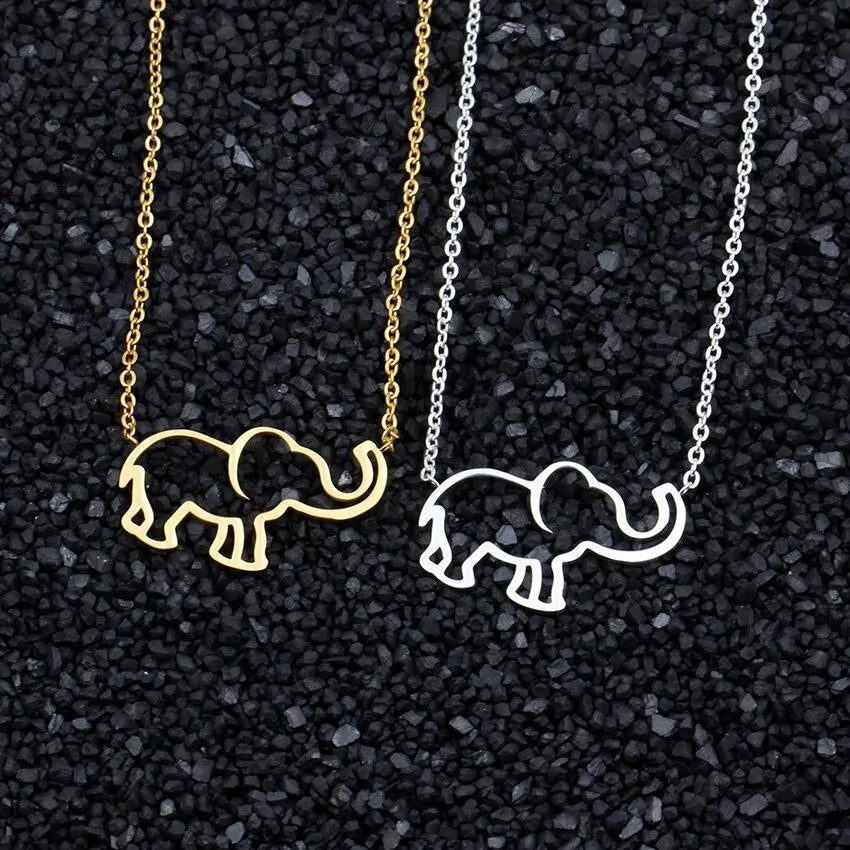 Cute Elephant Pendant Necklace