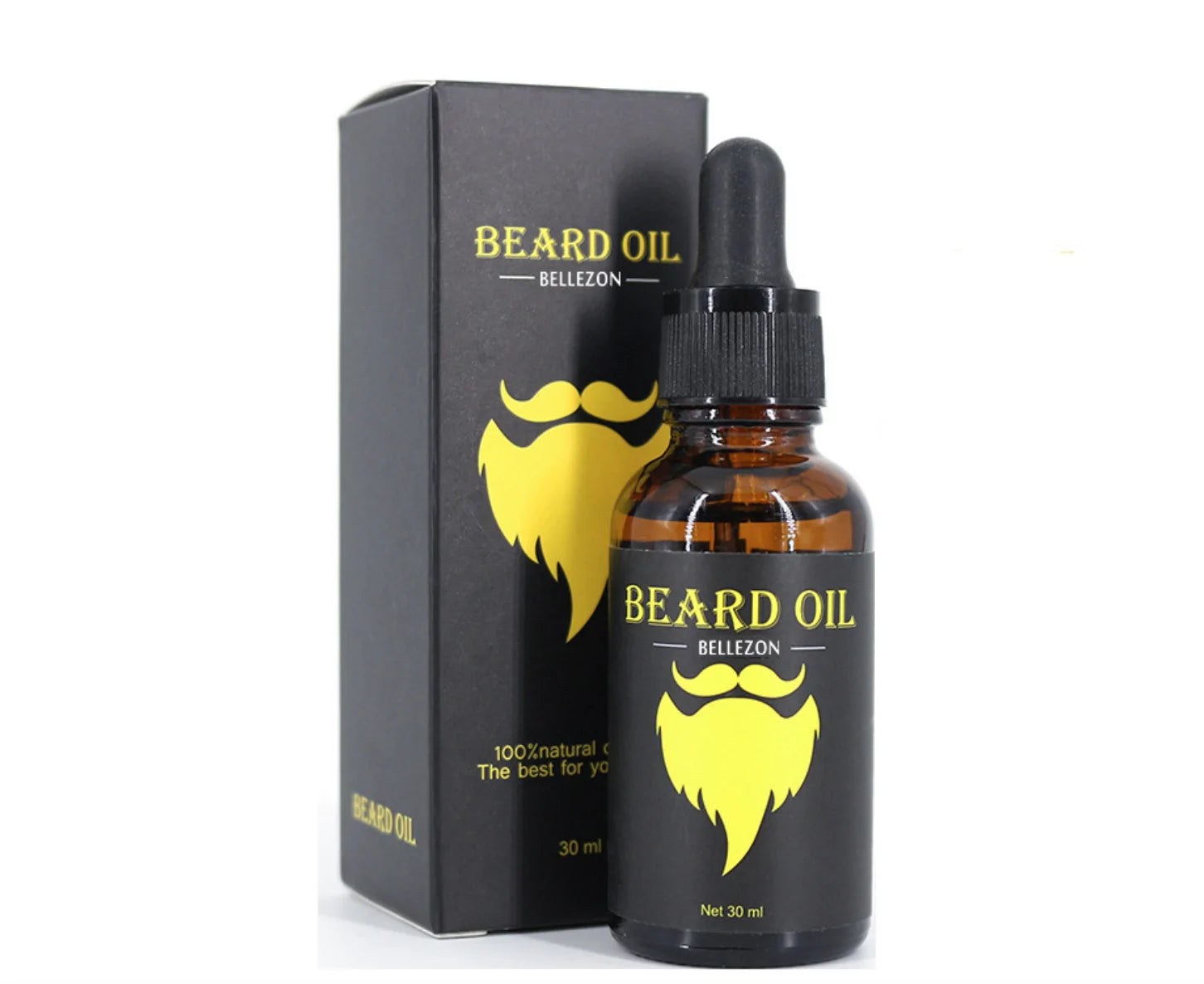 Men Beard Growth  Oil Kit Soften Hair Leave-In Conditioner