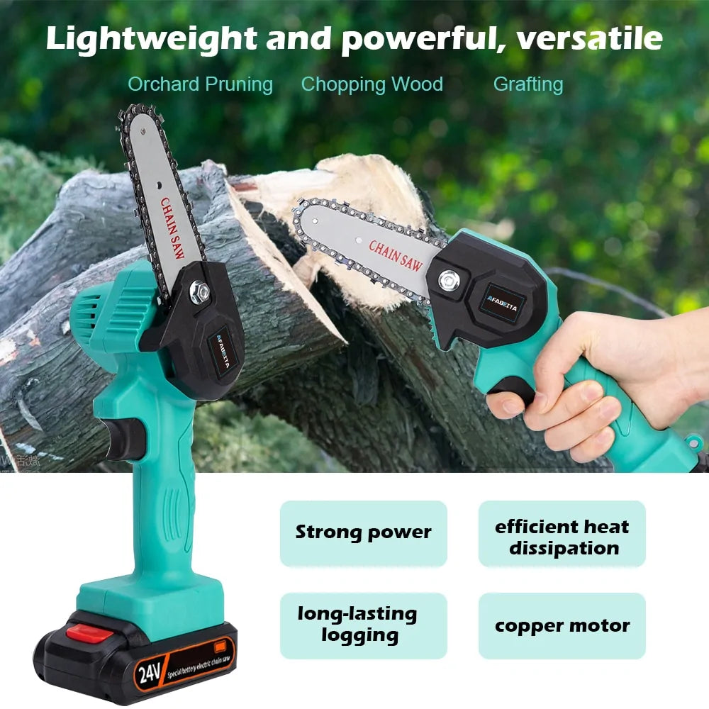 4in Mini Electric Chainsaw