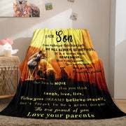Cozy Flannel Lion Blanket for Son - Soft Throw Blanket Frugal Finds Galore