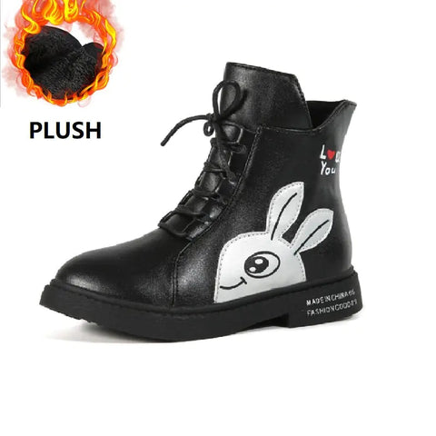 Winter Boots for Girls - Mid-Calf Plush Footwear Frugal Finds Galore