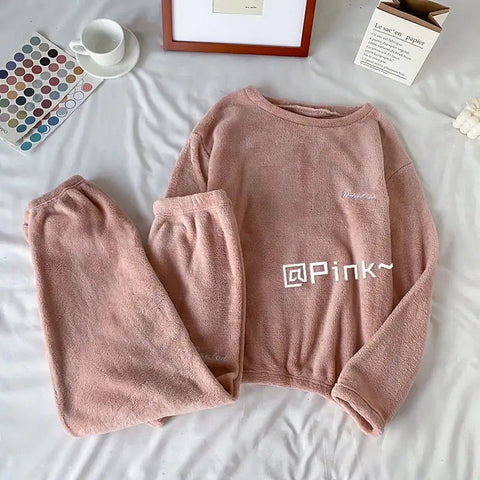 Winter Soft Velvet Pajamas Set Frugal Finds Galore