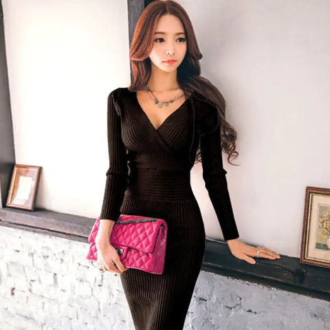 Knitted Sweater Dress, Women's Knit Dress Frugal Finds Galore