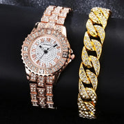 Diamond Crystals Watch and Bracelet Set Frugal Finds Galore
