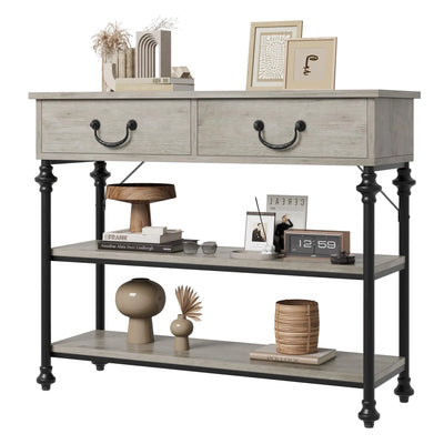 Small Entryway Table with 2 Drawers Frugal Finds Galore